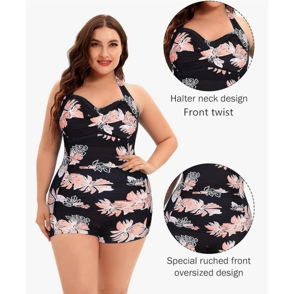 CENTURY STAR - Size 14 Peach Boy Short Halter Neck Swimsuit - Picture 6 of 11